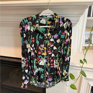 Proenza Schouler white label floral poplin top